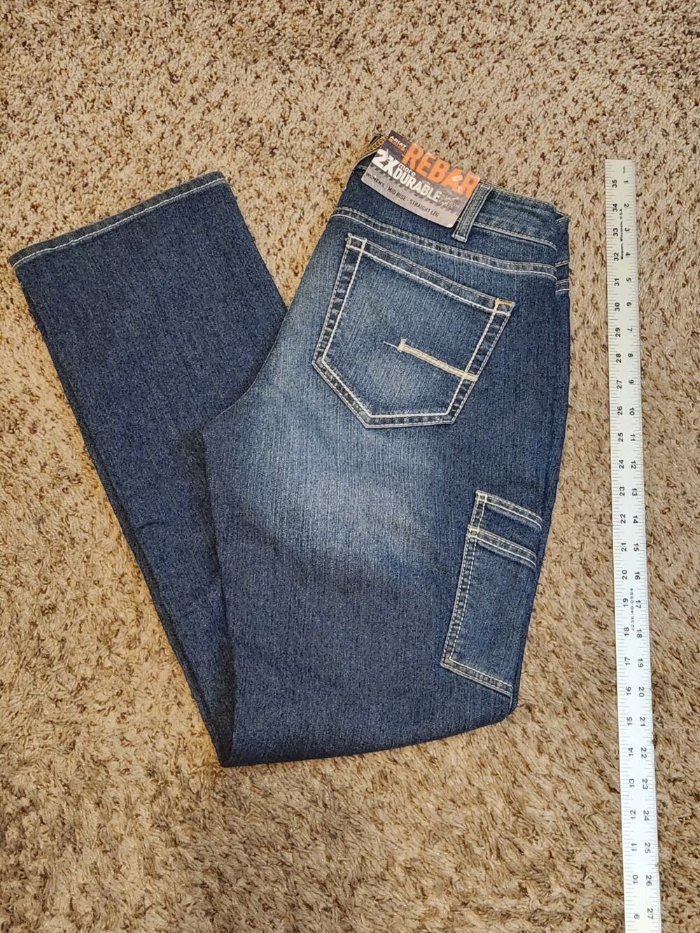 Women’s Ariat Rebar Mid Rise Straight Leg 31R NWT See Pictures